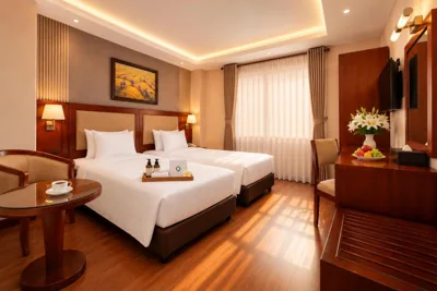 Deluxe twinkamer — G8 Diamond Hotel Saigon